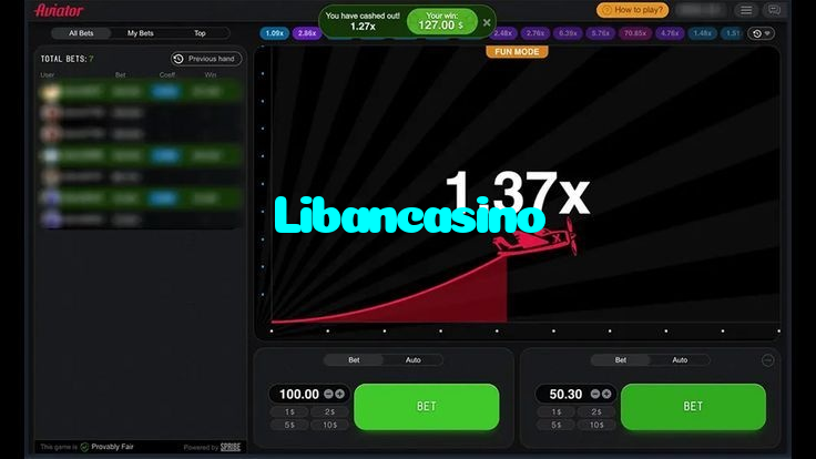 Libancasino casino presented on mobile device in Pakistan with slots and live games
